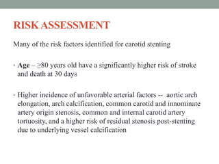 Carotid artery stenting – an update on atherosclerotic | PPTX