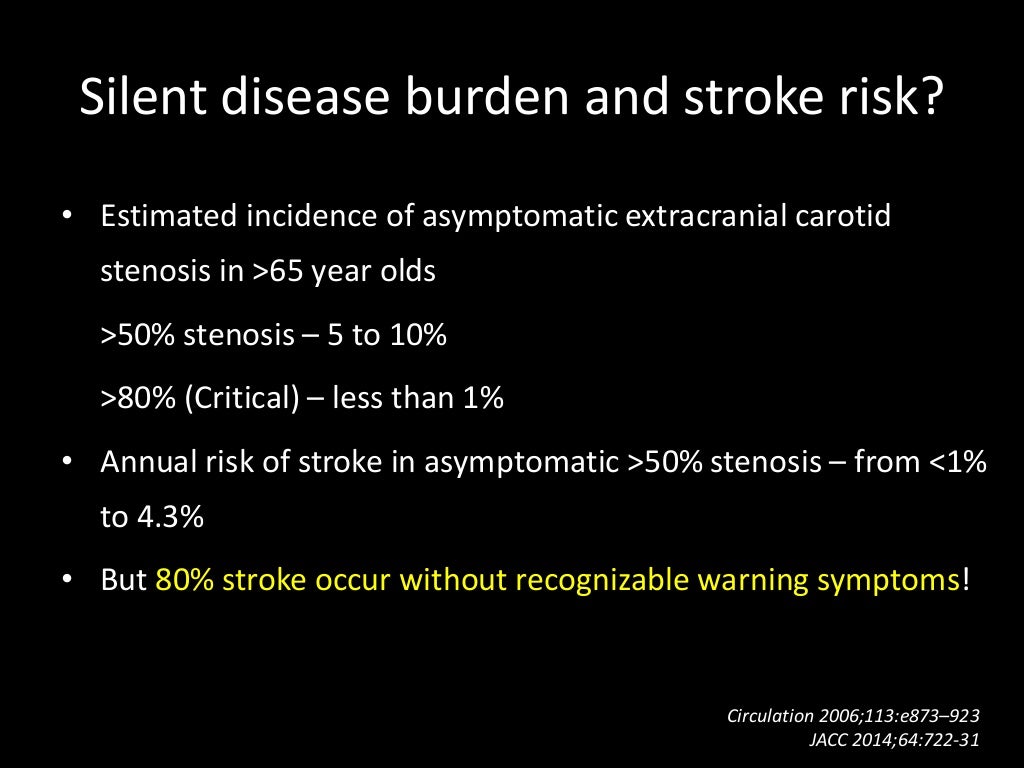 Management of Carotid Artery Stenosis Evidence and guidelines