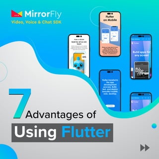 Video, Voice & Chat SDK
Using Flutter
Advantages of
7
 