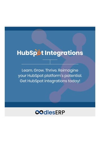 Hubspot ERP Integration Solutions