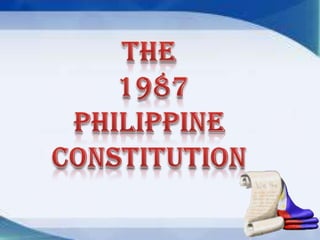 The  1987  Philippine Constitution 