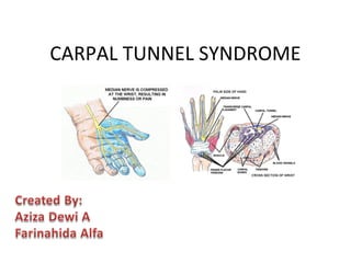 CARPAL TUNNEL SYNDROME
 