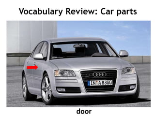 Vocabulary Review: Car parts




             door
 