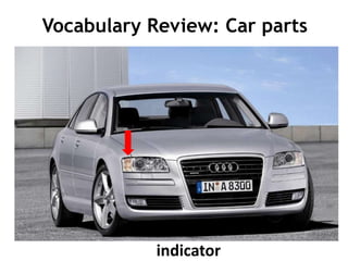 Vocabulary Review: Car parts




            indicator
 