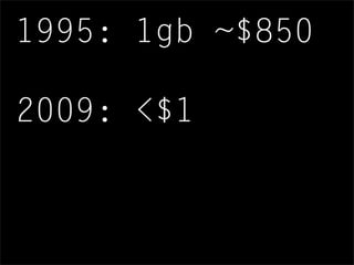 1995: 1gb ~$850
2009: <$1
 