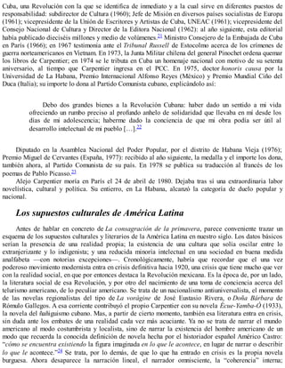 Carpentier, alejo   la consagración de la primavera