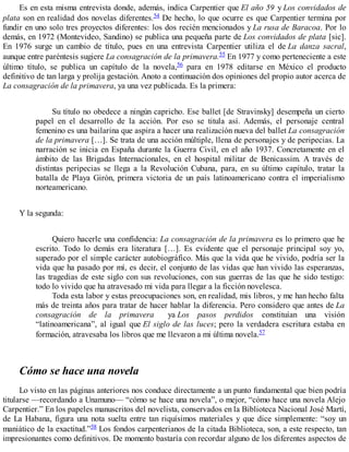 Carpentier, alejo   la consagración de la primavera
