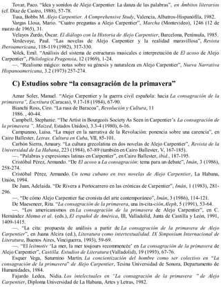 Carpentier, alejo   la consagración de la primavera
