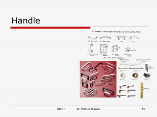Handle
BTM I Ar. Mahua Biswas 15
 