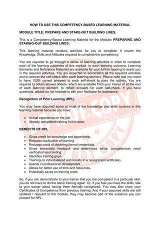 CARPENTRY NC II - CBLM | PDF