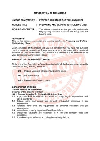 CARPENTRY NC II - CBLM | PDF