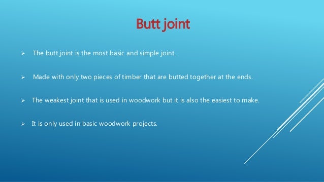 butt joint