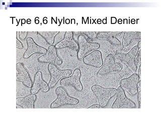 Type 6,6 Nylon, Mixed Denier
 
