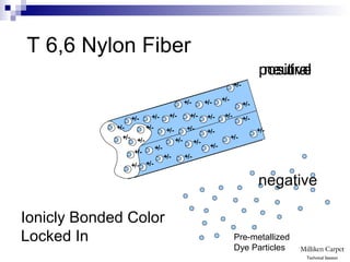 neutral
T 6,6 Nylon Fiber
+
+
+
+
+
+
+
+ +
+
+
+
+
+
+
+
+
+
+
+
+ +
+
+
+
++
+
+
+
Ionicly Bonded Color
Locked In Pre-metallized
Dye Particles
Technical Session
/-
/-
/-
/-
/-
/-
/-
/- /-
/-
/-
/-
/-
/-
/-
/-
/-
/-
/-
/-
/- /-
/-
/-
/-
/-/-
/-
/-
/-
negative
positive
 