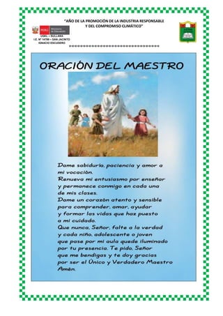 “AÑO DE LA PROMOCIÓN DE LA INDUSTRIA RESPONSABLE
Y DEL COMPROMISO CLIMÁTICO”
o-o-o-o-o-o-o-o-o-o-o-o-o-o-o-o-o-o-o-o-o-o-o-o-o-o-o-o-o-o-o-o
UGEL – SULLANA
I.E. Nº 14799 – SAN JACINTO
IGNACIO ESCUDERO
 