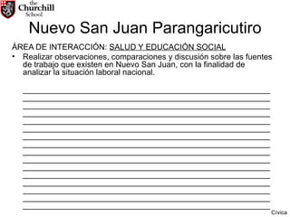 Nuevo San Juan Parangaricutiro ÁREA DE INTERACCIÓN:  SALUD Y EDUCACIÓN SOCIAL Realizar observaciones, comparaciones y discusión sobre las fuentes de trabajo que existen en Nuevo San Juan, con la finalidad de analizar la situación laboral nacional. ________________________________________________________________________________________________________________________________________________________________________________________________________________________________________________________________________________________________________________________________________________________________________________________________________________________________________________________________________________________________________________________________________________________________________________________________________________________________________________________________________________________________________________________________________________________________________________________________________________________________________________________________________________________________________________ Cívica 