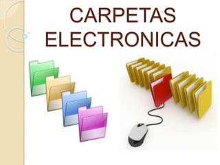 CARPETAS
ELECTRONICAS
 