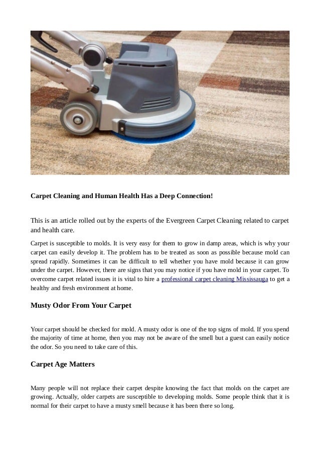 Carpet Cleaning And Human Health Has A Deep Connection