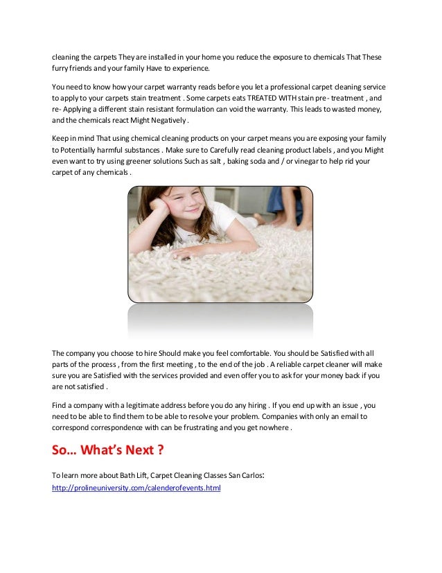 Carpet cleaning classes san carlos