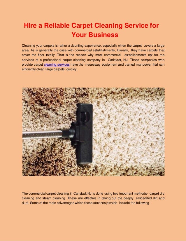 Hire A Reliable Carpet Cleaning Service For Your Business