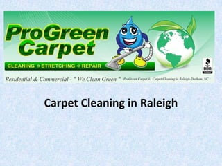 Carpet Cleaning in Raleigh

 