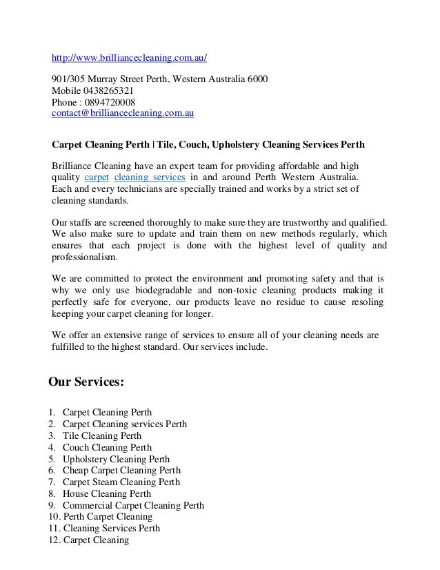 Carpet Cleaning Services Perth Carpet Cleaners Perth