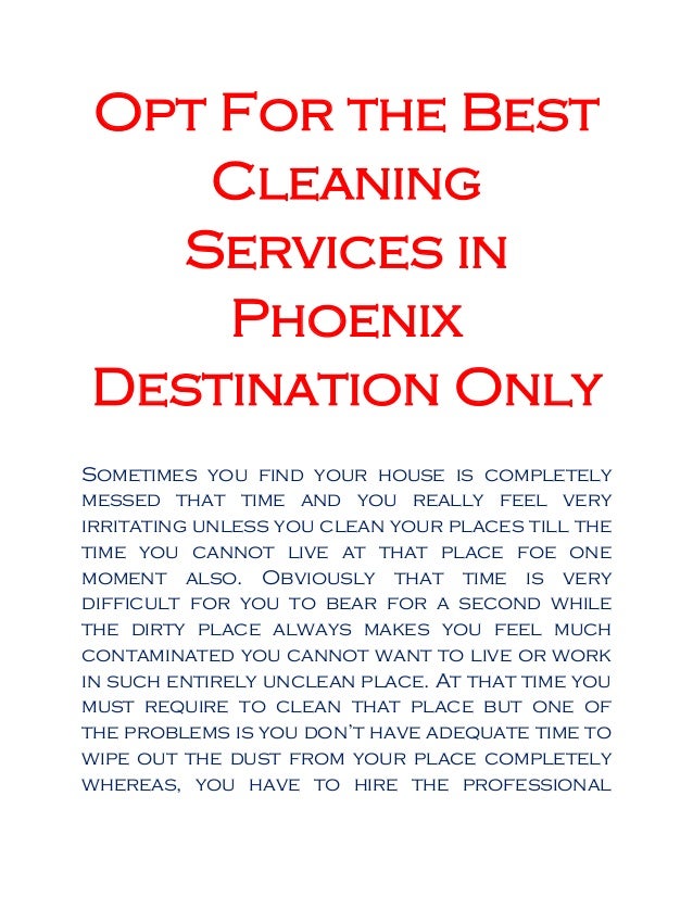places that need cleaning services
