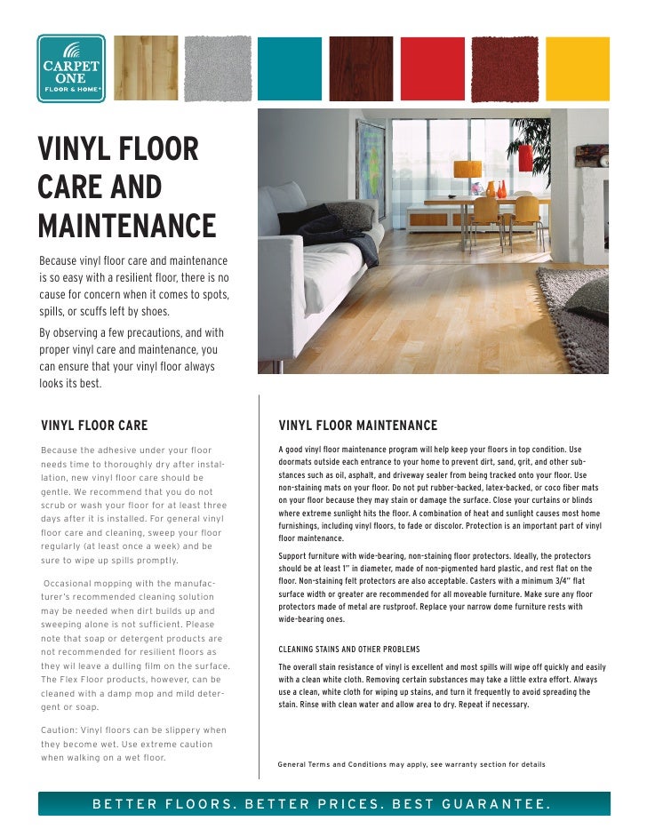Vinyl Floor Care And Maintenance From Carpet One Floor Home