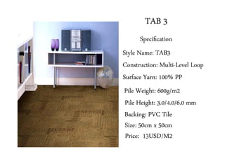 Carpet tile collection 2014