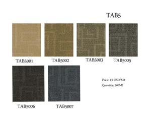 Carpet tile collection 2014