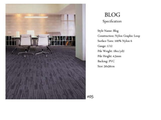 Carpet tile collection 2014