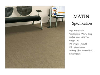 Carpet tile collection 2014