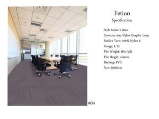 Carpet tile collection 2014