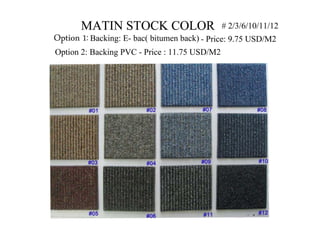 Carpet tile collection 2014