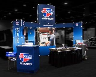 Carquest 20x20 trade show booth