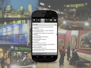 App
• Helps vistors find events
• Generates Plans
• Guides the visitor
• 1000-2000 users
• Interaction log-data
 