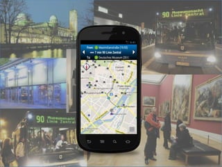 App
• Helps vistors find events
• Generates Plans
• Guides the visitor
• 1000-2000 users
• Interaction log-data
 