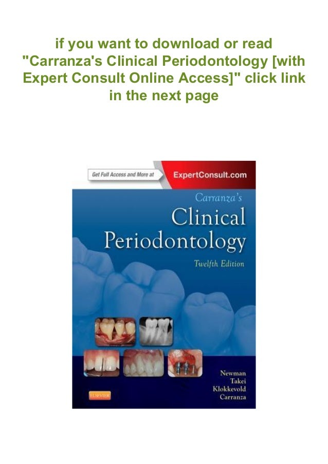 Carranza's Clinical Periodontology [with Expert Consult Online Access…