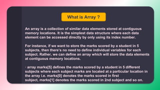 C# Array.pptx | Programming Languages | Computing