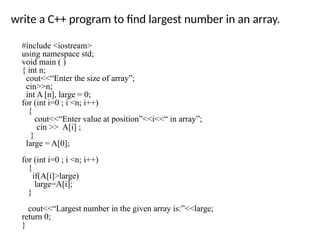 C++ array notes 1 for engineering students.pptx