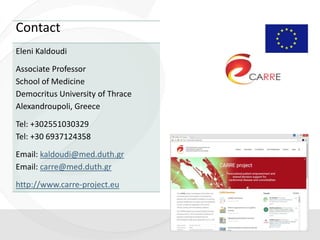 CARRE EU-FP7-ICT-61440 project presentation, Oct 2016