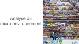 Analyse du
micro-environnement
19
 