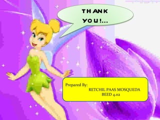 THANK YOU FOR LISTENING… Prepared By:  RETCHIL PAAS MOSQUEDA BEED 4.02 THANK YOU FOR LISTENING.. THANK YOU!... 