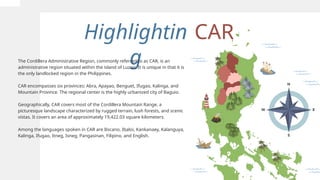 CAR_Region_Group.pptx Cordillera Administration Region | PPTX