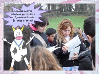 As nosas mestras
estudian o percorrido e
entrégannos os dorsais...

Estamos atentos!!

 