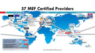 57 MEF Certified Providers
Worldwide Adoption of Service Certification
MERICA
(c) Anuradha Udunuwara
 