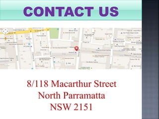 8/118 Macarthur Street
North Parramatta
NSW 2151
 