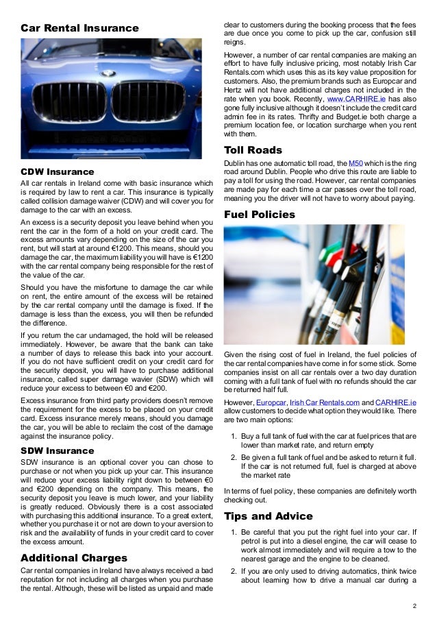 Car rental ireland guide