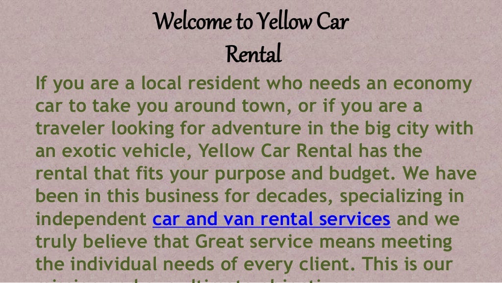 Car Rental Toronto