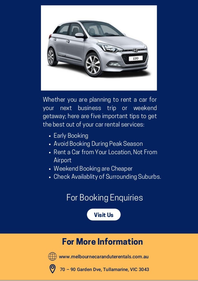 Car Rental Services in Melbourne